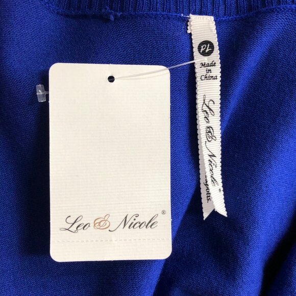 Leo & Nicole Womens Open Cardigan Sweater PL NWT - Picture 5 of 6